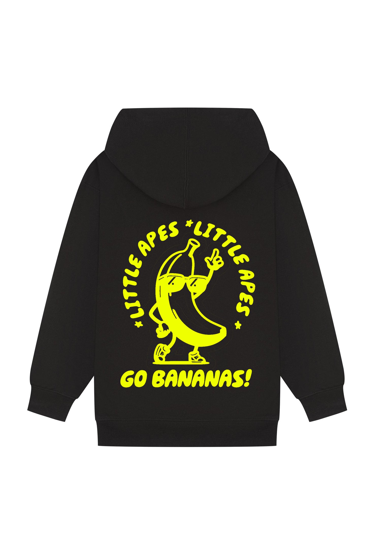 Little Apes Go Bananas! Hoodie - Black/Yellow