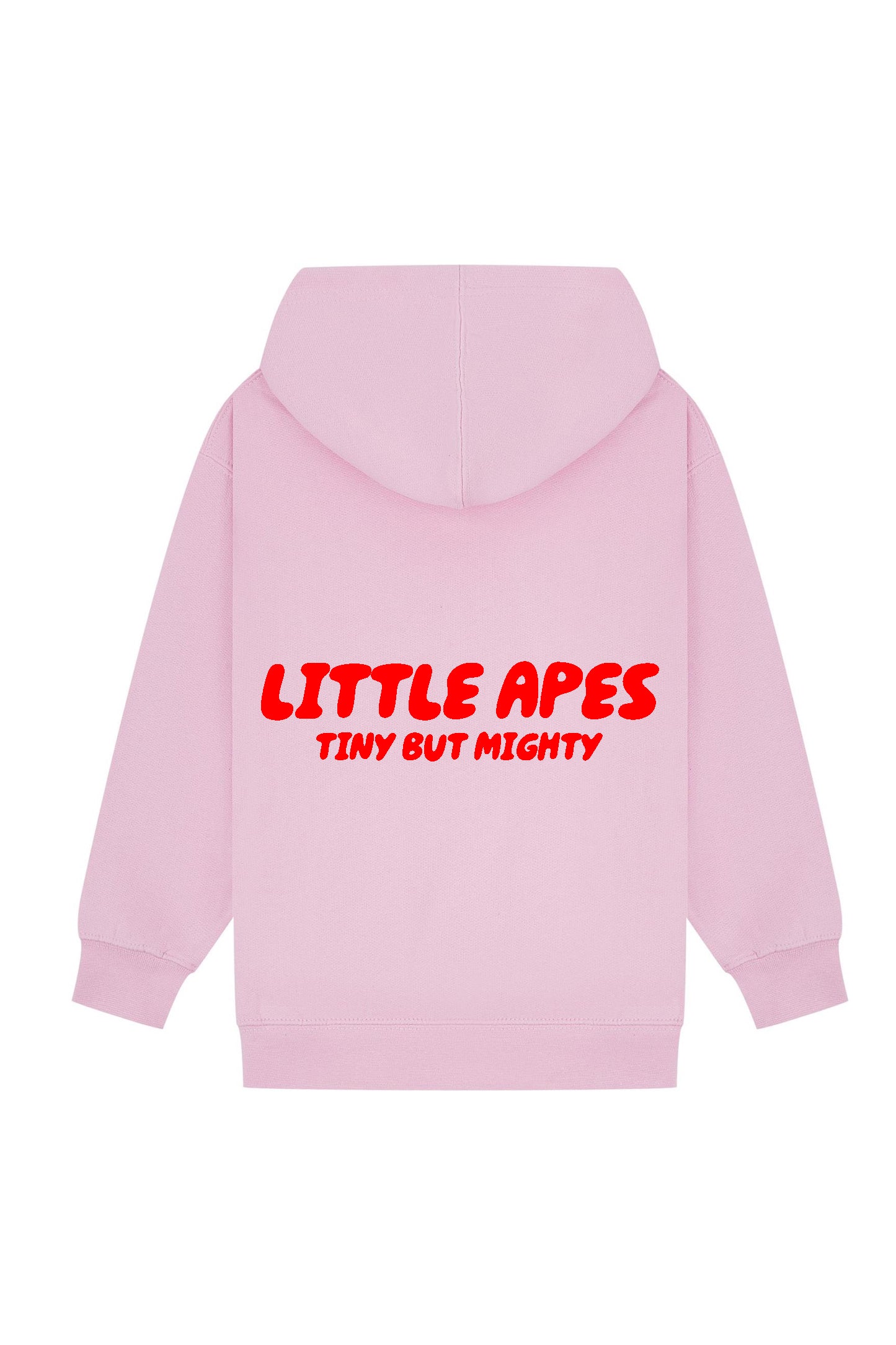 Little Apes Tiny But Mighty Hoodie - Light Pink