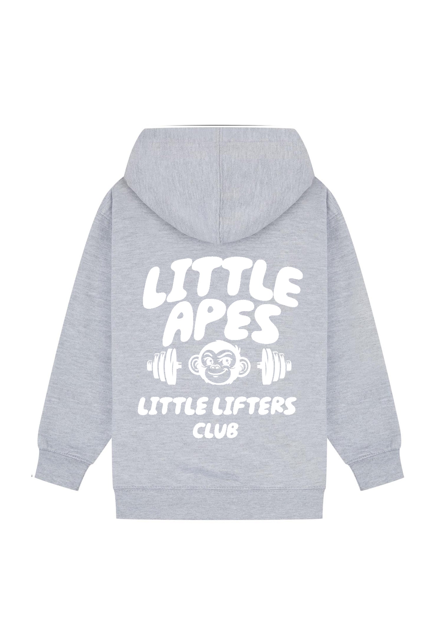 Little Apes Little Lifters Club Hoodie - Sports Grey