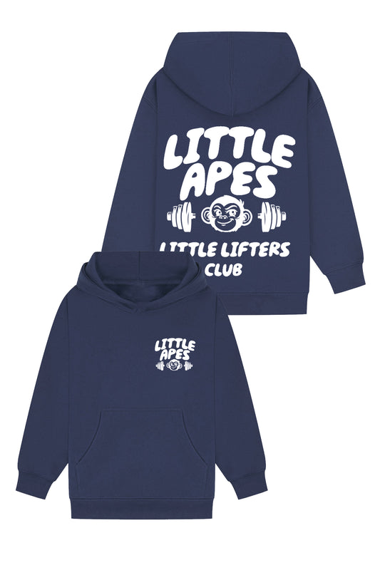 Little Apes Little Lifters Club Hoodie - Navy