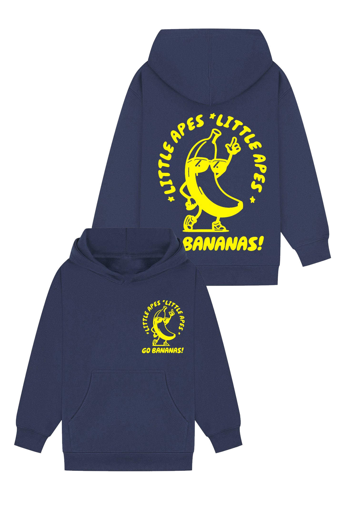 Little Apes Go Bananas! Hoodie - Navy