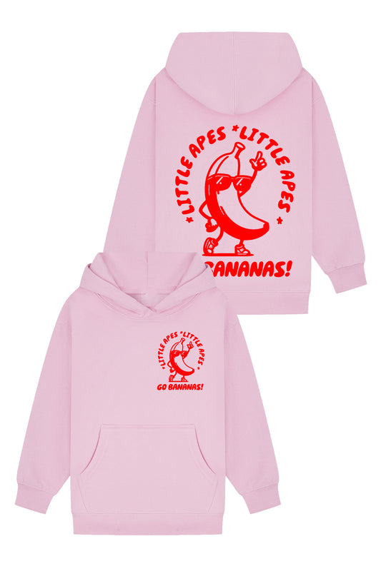 Little Apes Go Bananas! Hoodie - Light Pink