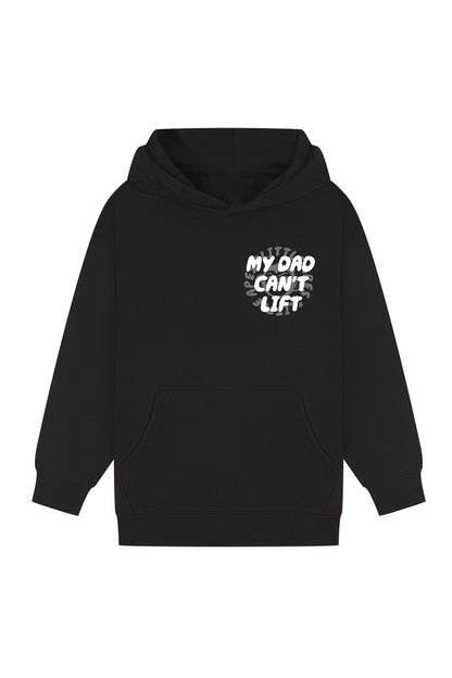 Little Apes My Dad Can't Lift Hoodie - Black