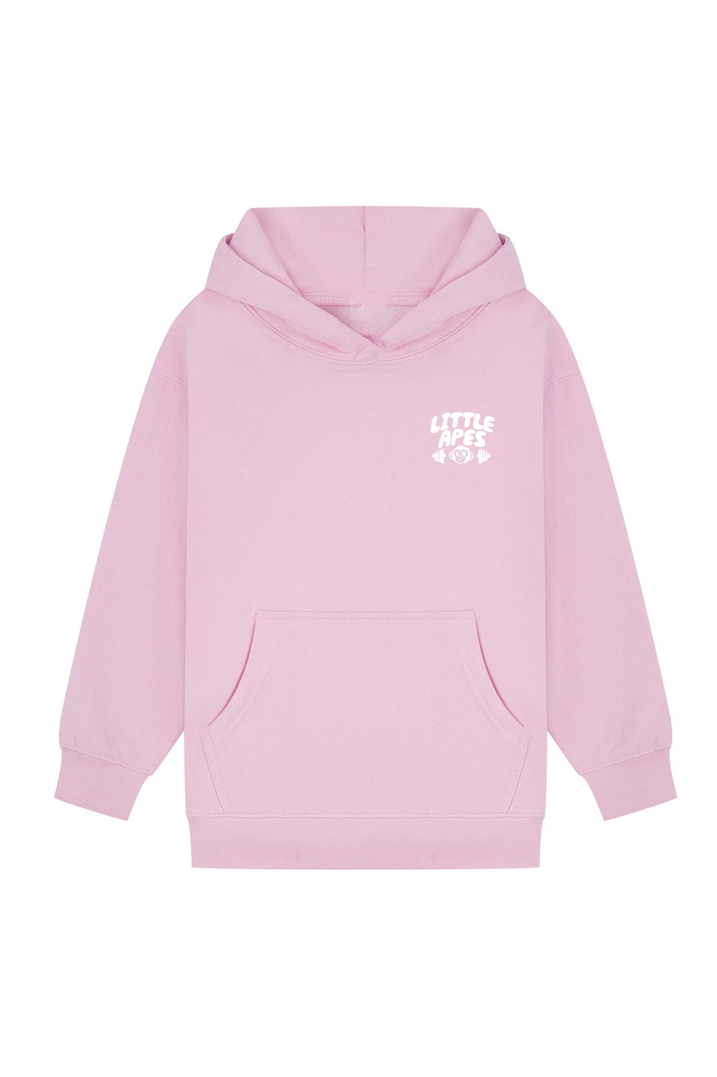 Little Apes Little Lifters Club Hoodie - Light Pink