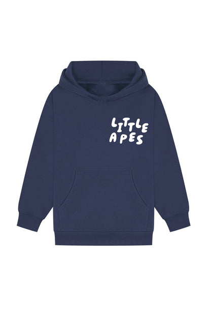 Little Apes Letters Hoodie - Navy