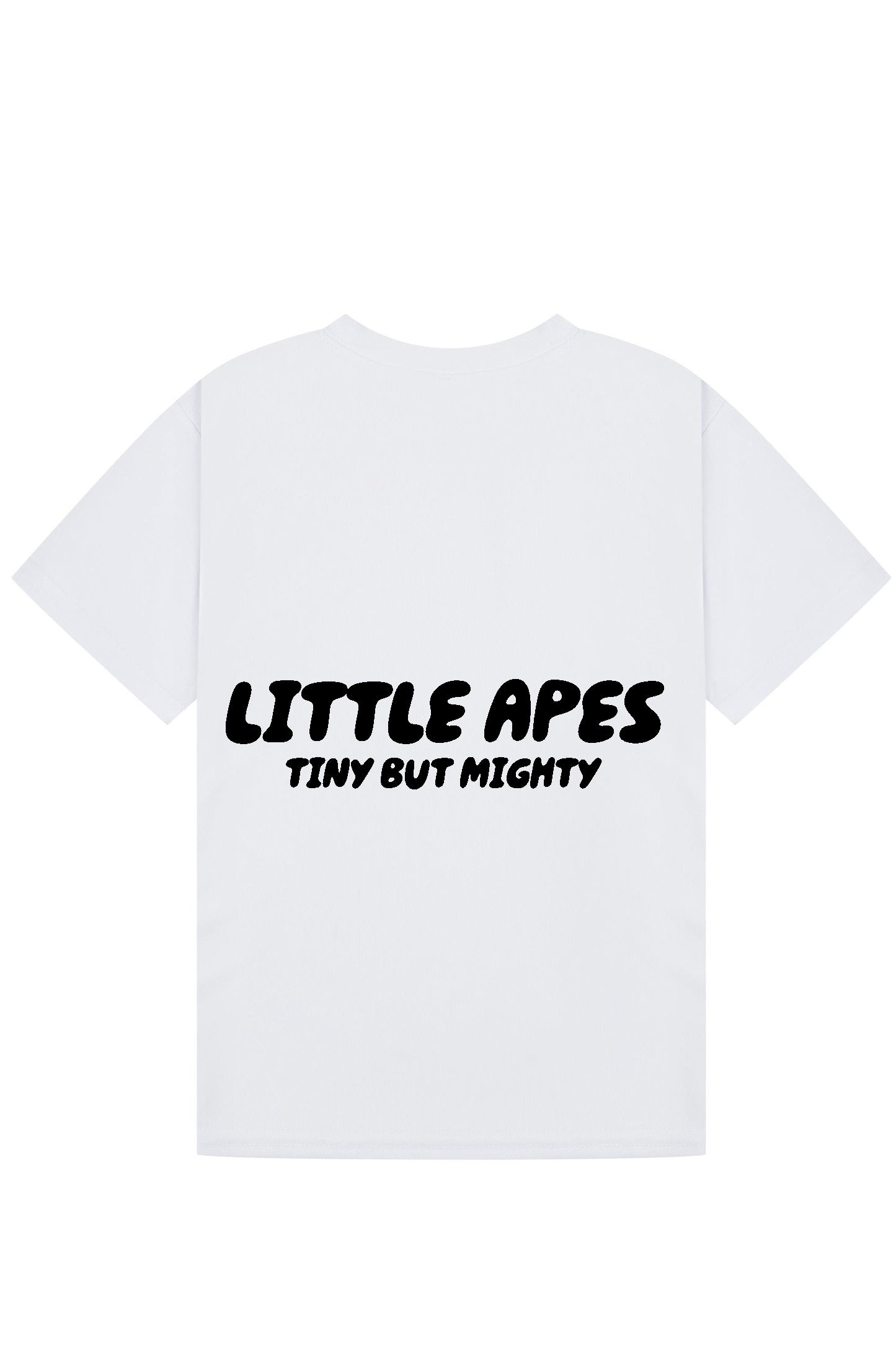 Little Apes Tiny But Mighty  Tee - White