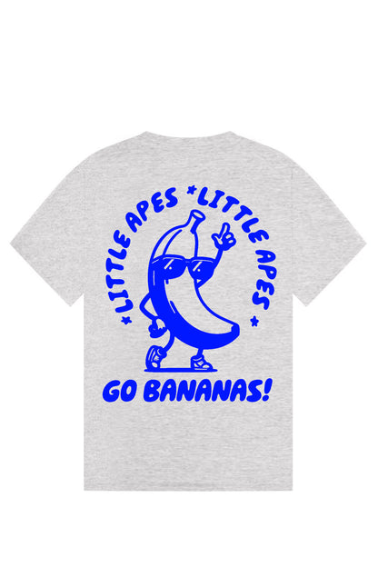 Little Apes Go Bananas! Tee - Sports Grey/Blue