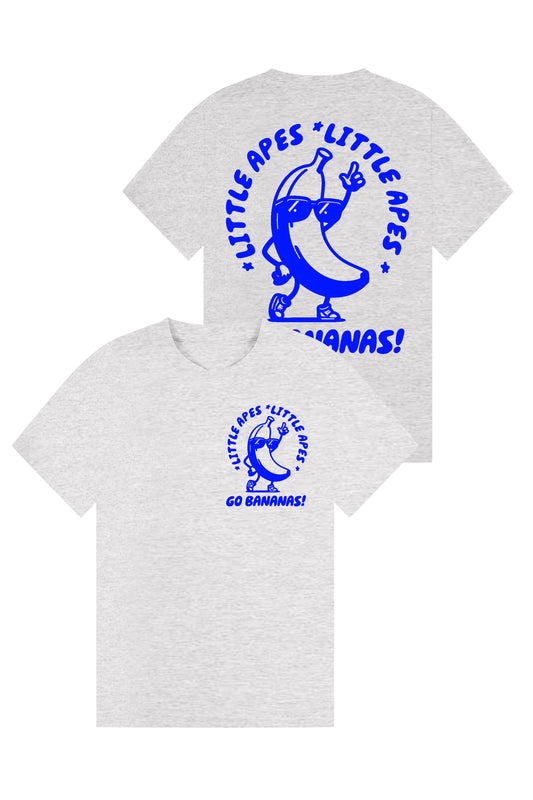 Little Apes Go Bananas! Tee - Sports Grey/Blue