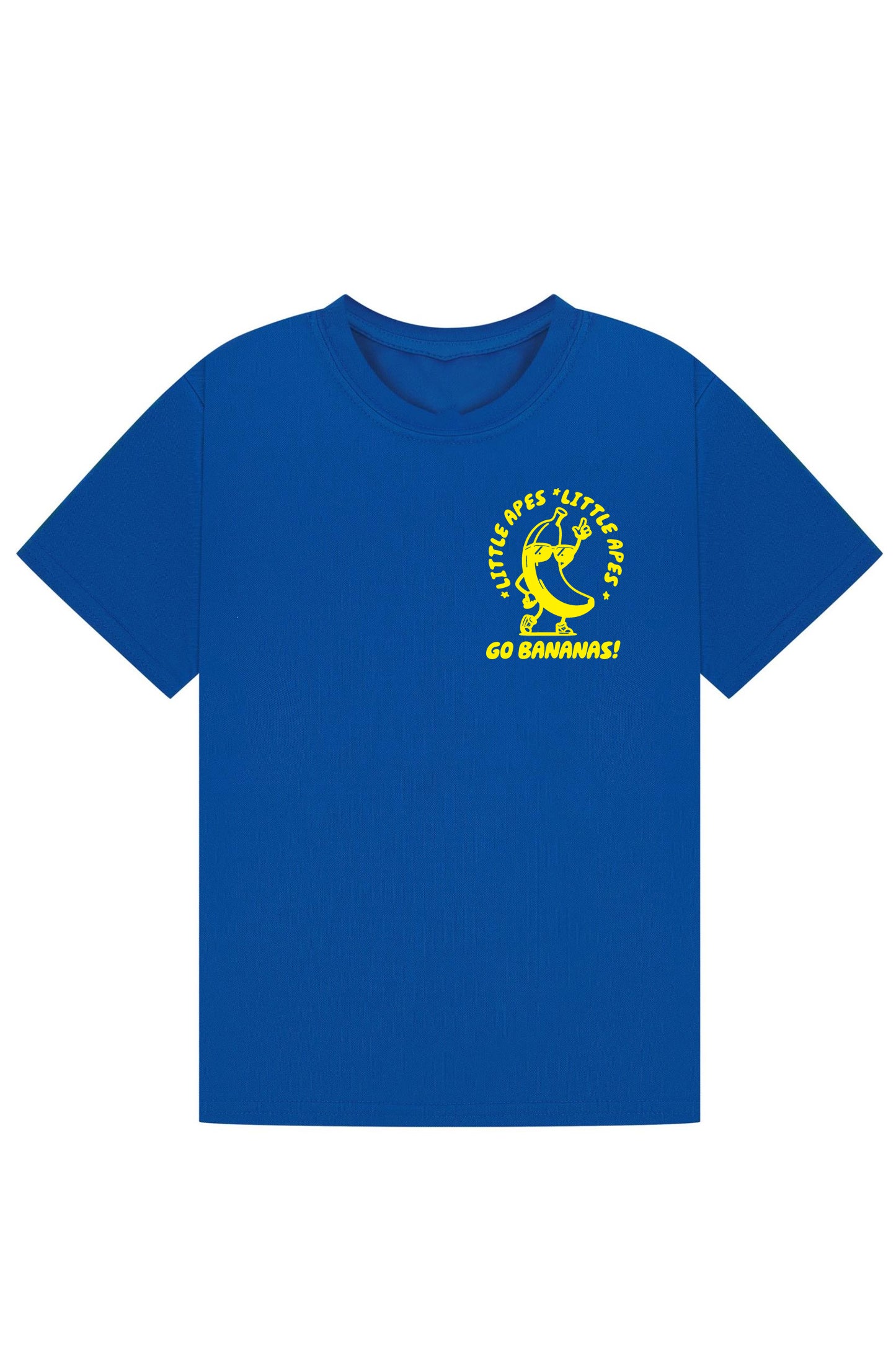 Little Apes Go Bananas!  Tee - Royal Blue