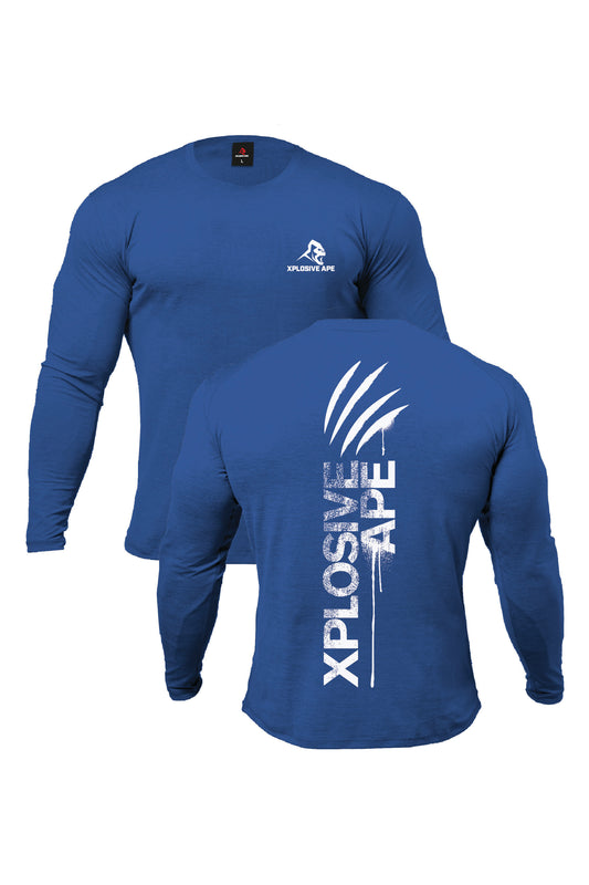 XAPE Claw V2 Long Sleeve Tee - Royal Blue