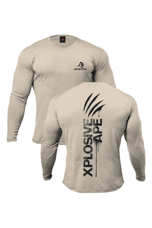 XAPE Claw V2 Long Sleeve Tee - Sand