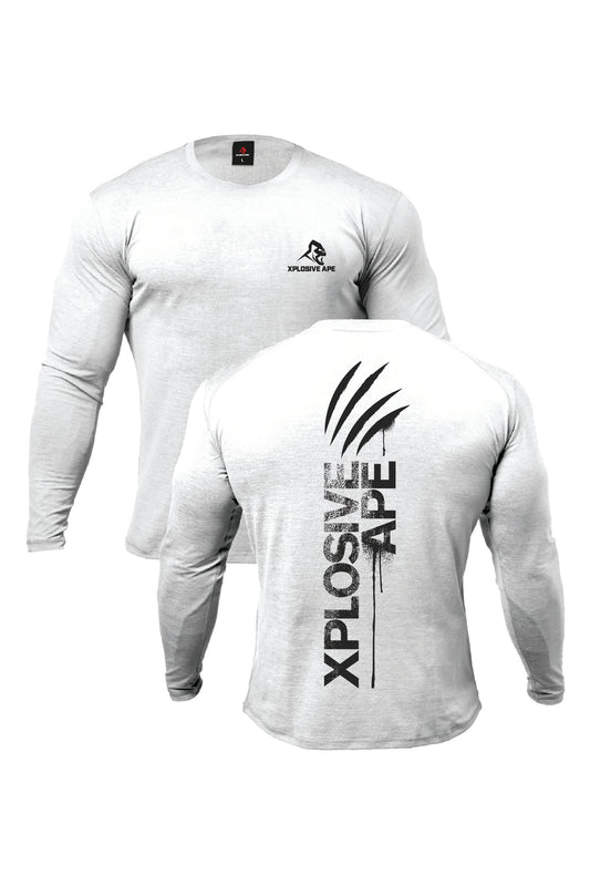 XAPE Claw V2 Long Sleeve Tee - White