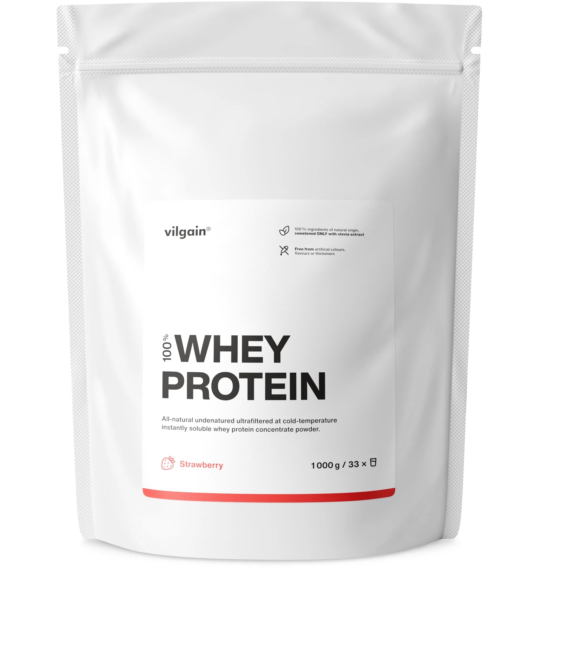 Vilgain Whey Protein 1000g Strawberry