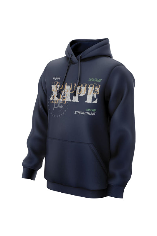 XAPE Strength Dept V2 String Hoodie - Navy