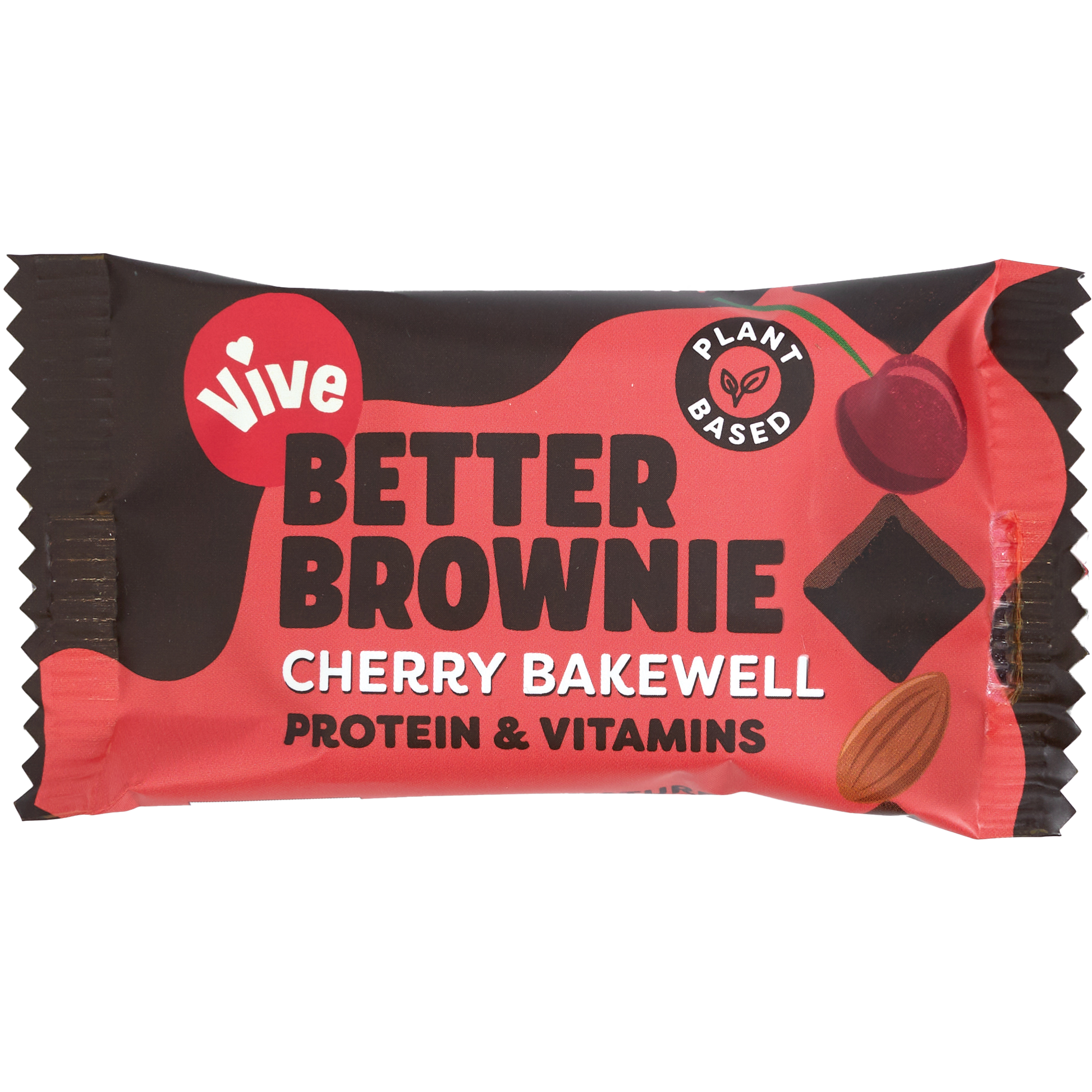 Vive Better Brownie 15x40g Cherry Bakewell