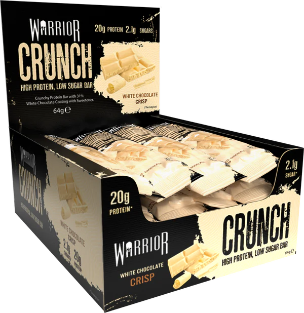 Warrior Crunch Bars 12x64g White Chocolate