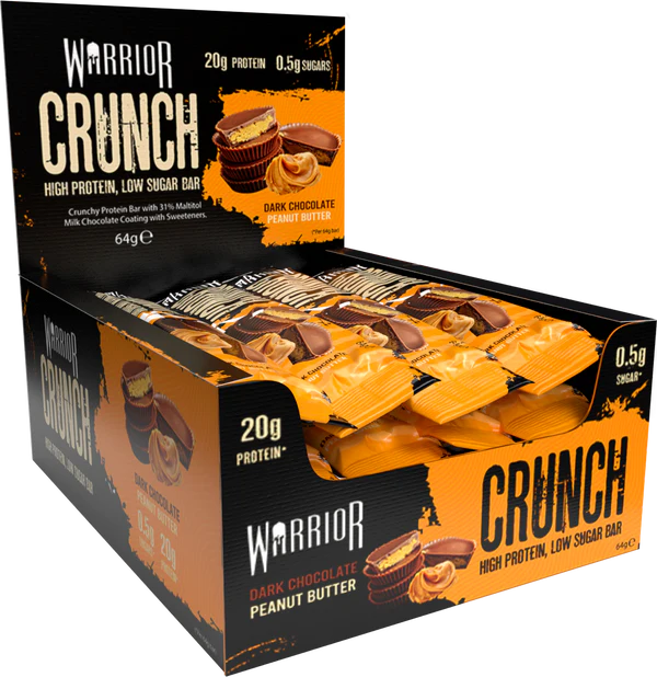 Warrior Crunch Bars 12x64g Dark Chocolate Peanut Crunch