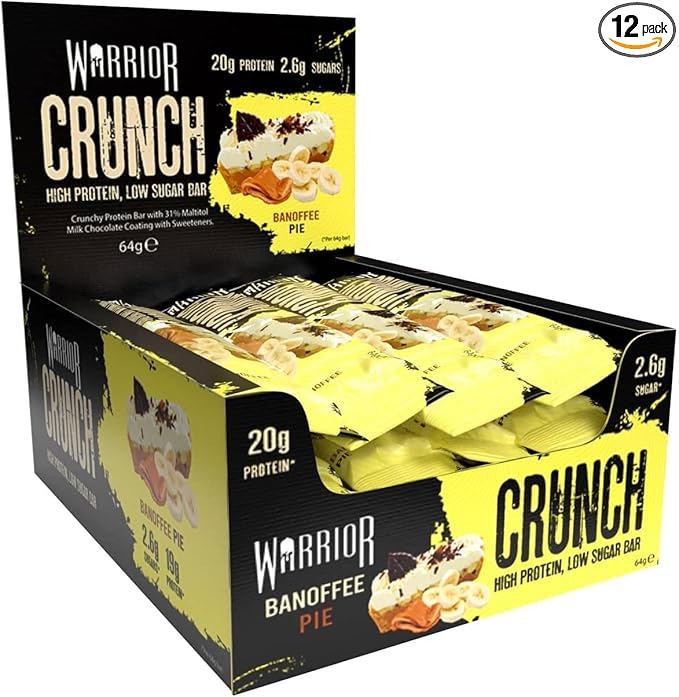 Warrior Crunch Bars 12x64g Banoffee Pie