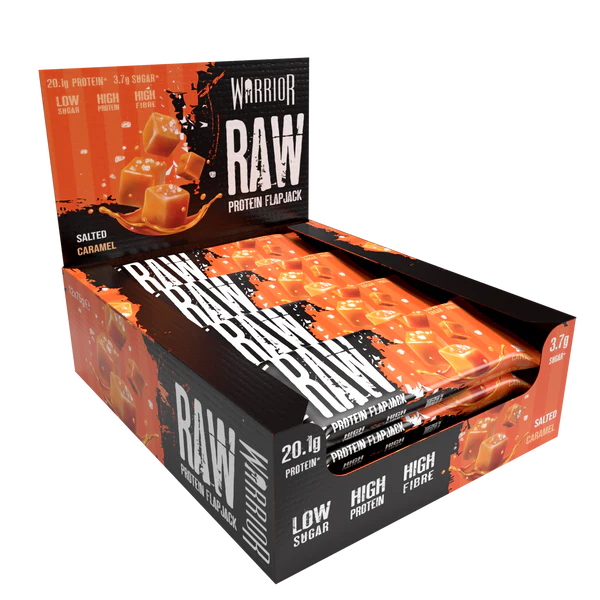 Warrior Raw Protein Flapjack 12x75g Salted Caramel