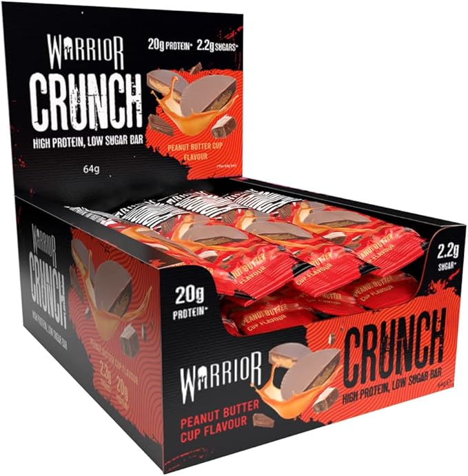 Warrior Crunch Bars 12x64g Peanut Butter Cup