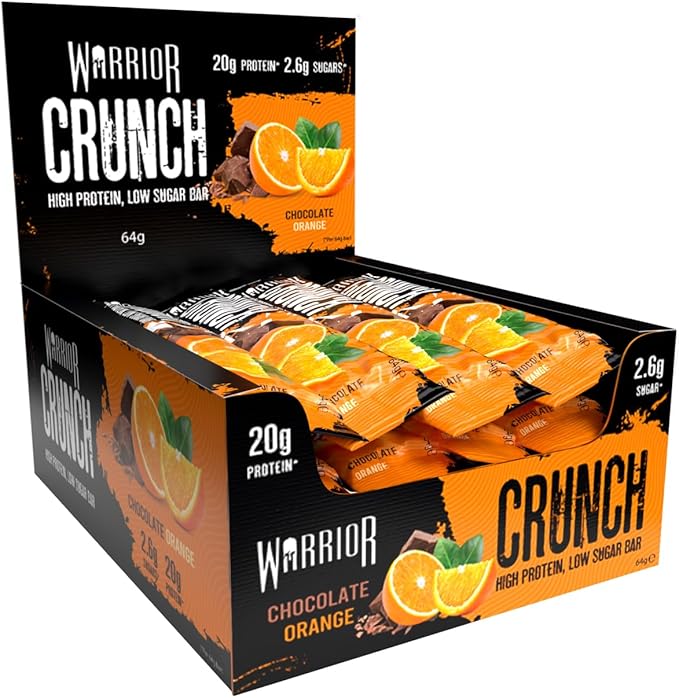 Warrior Crunch Bars 12x64g Chocolate Orange