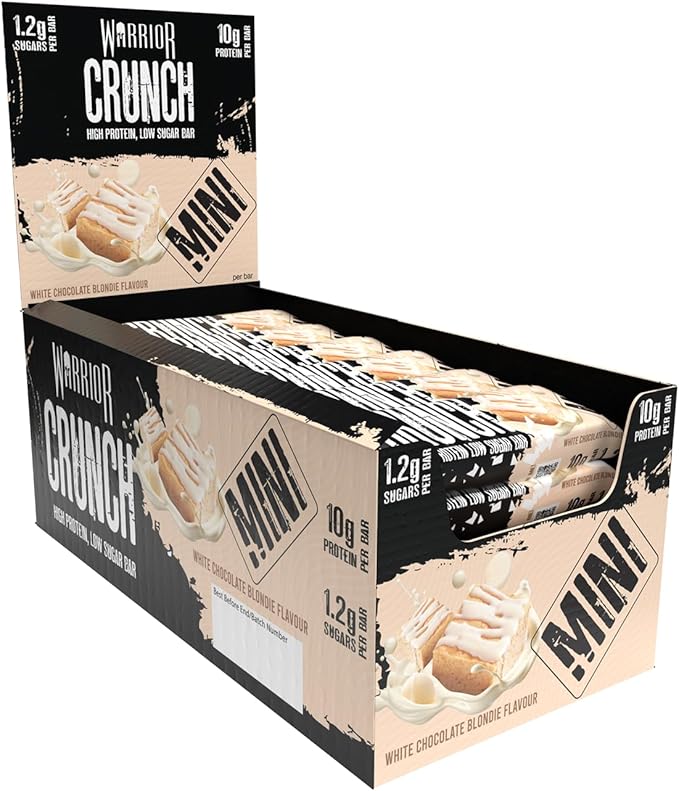 Warrior CRUNCH Mini Bars 24x32g White Chocolate Blondie