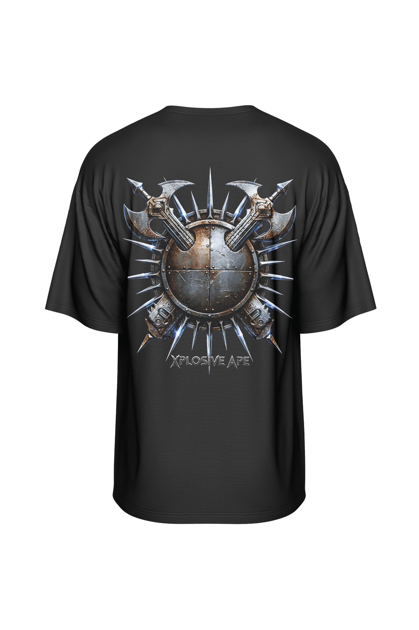 XAPE Warlord Crest Oversized Tee - Black