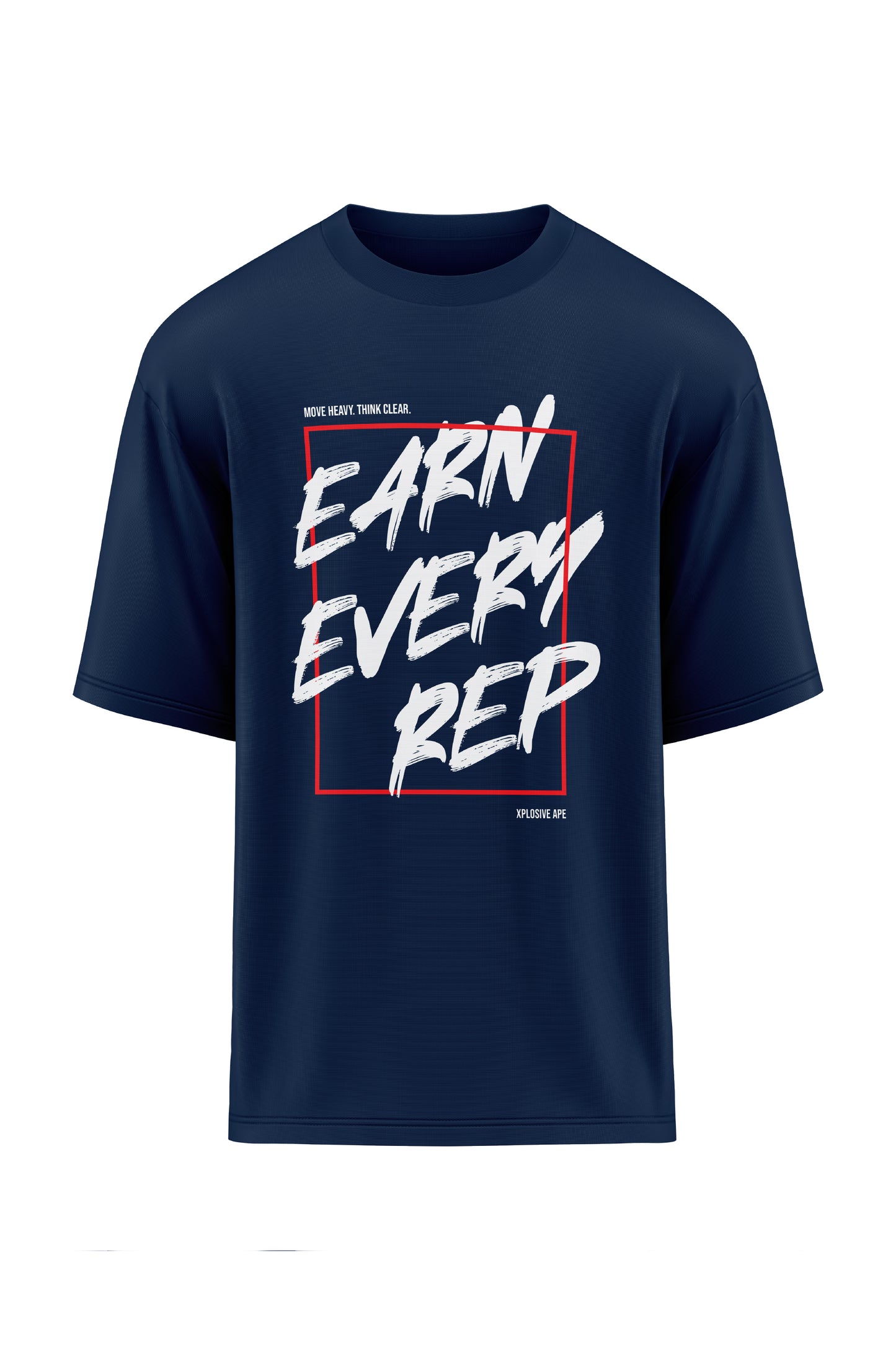 XAPE Weight Warp Oversized Tee - Navy