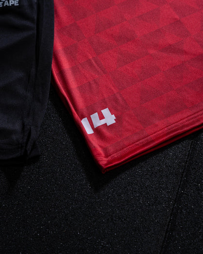 XAPE Flame Thrower Sports Jersey - Red/White