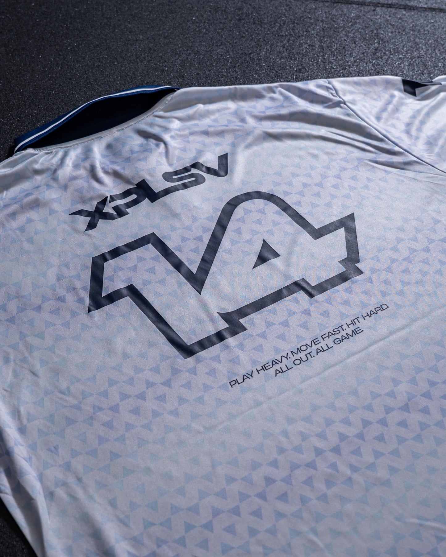 XAPE Speed Polo Sports Jersey - White/Navy