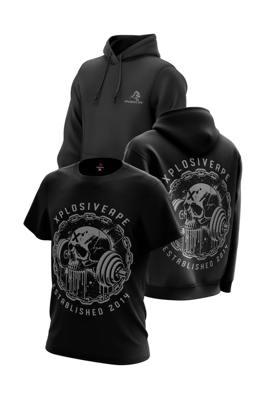 XAPE Whiplash Hoodie & Tee Combo - Black