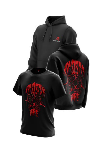 XAPE Widow Hoodie & Tee Combo - Black