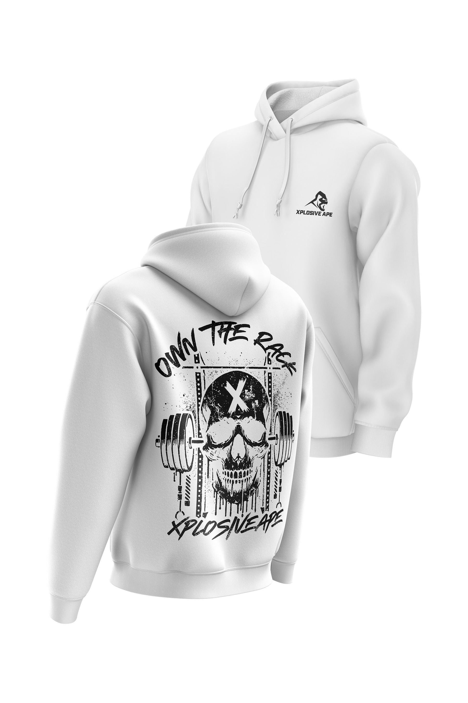 XAPE Wracked Hoodie - White