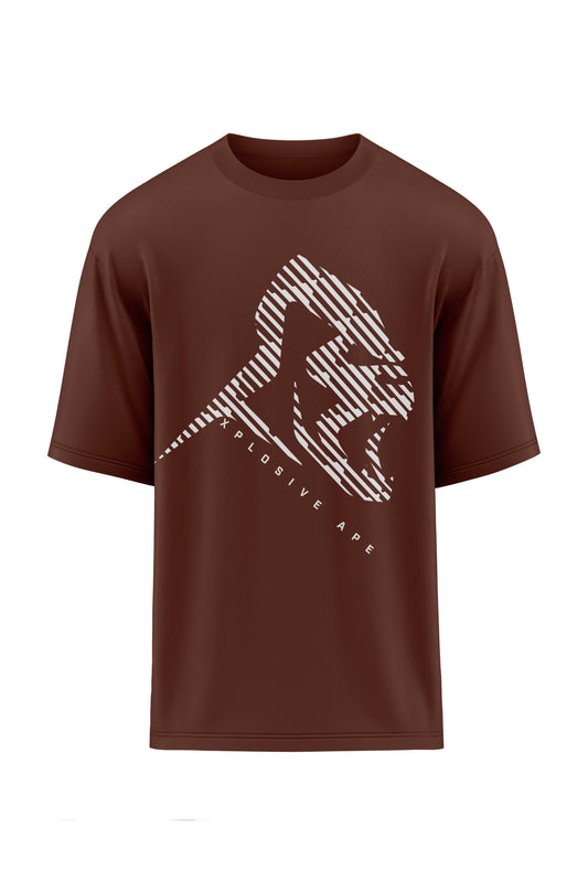XAPE Blinder Oversized Tee - Chocolate
