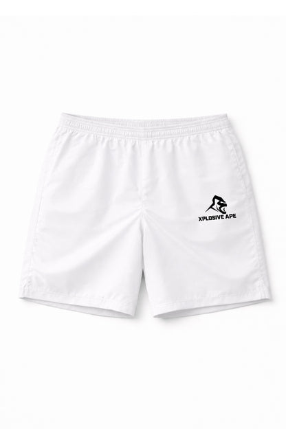 XAPE Classic Logo Mesh Shorts - White