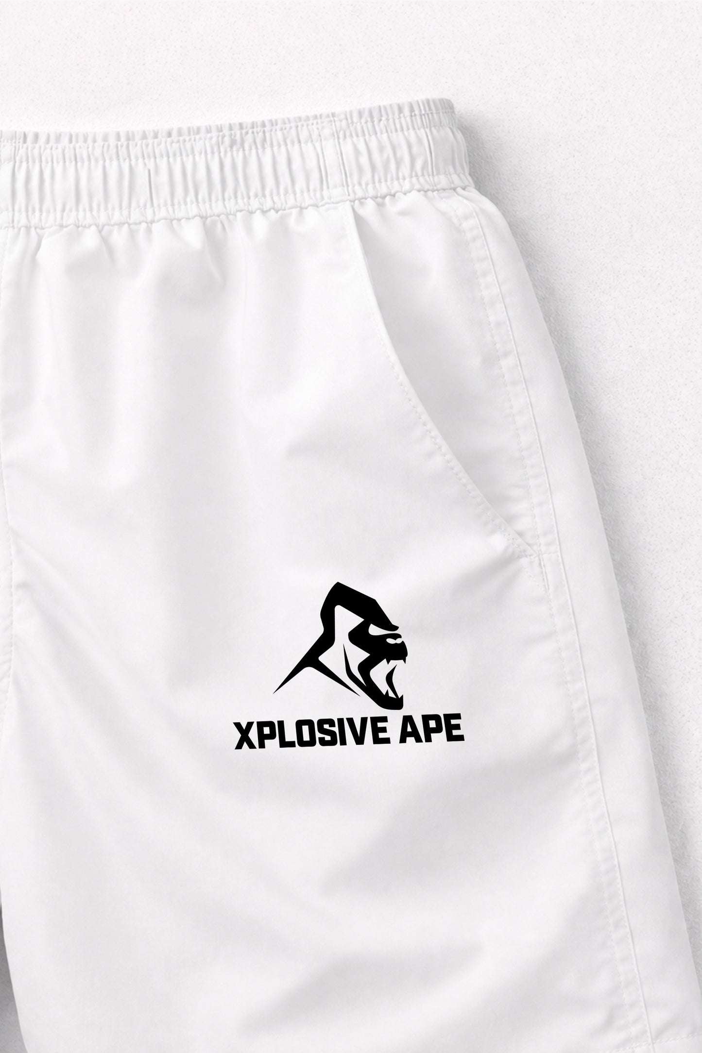 XAPE Classic Logo Mesh Shorts - White