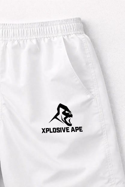 XAPE Classic Logo Performance Shorts - White