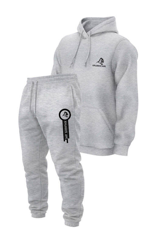 XAPE Classic V2 String Hoodie & Panelled V2 Joggers Combo - Grey