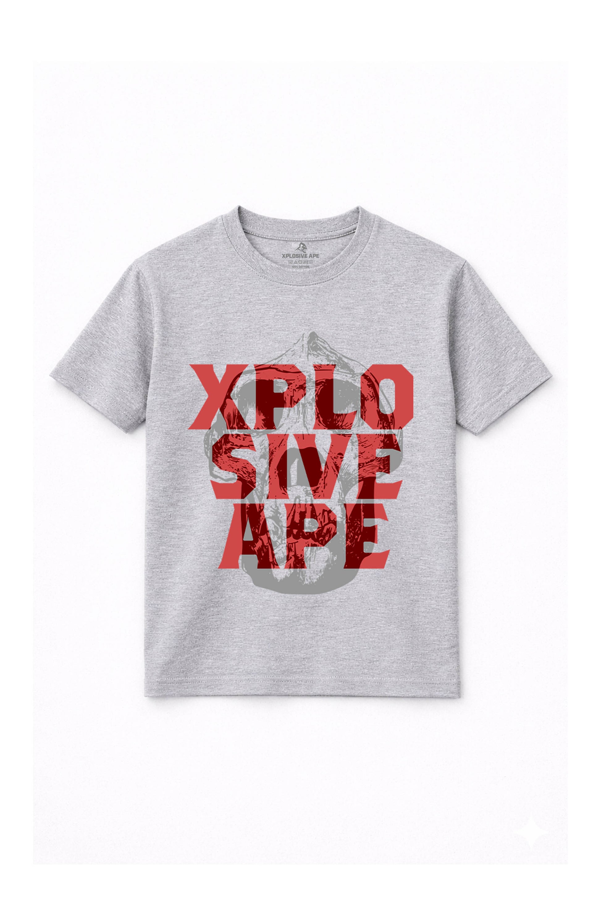 XAPE Ape Head Tee - Sports Grey