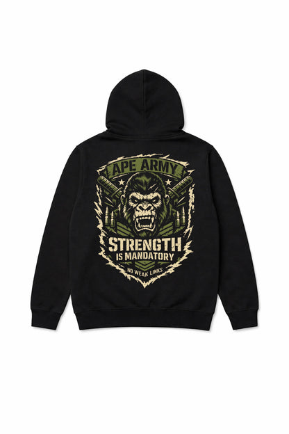 XAPE Army Hoodie - Black