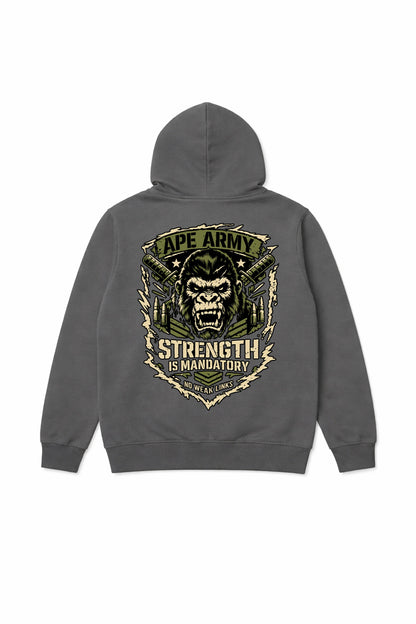 XAPE Army Hoodie - Charcoal