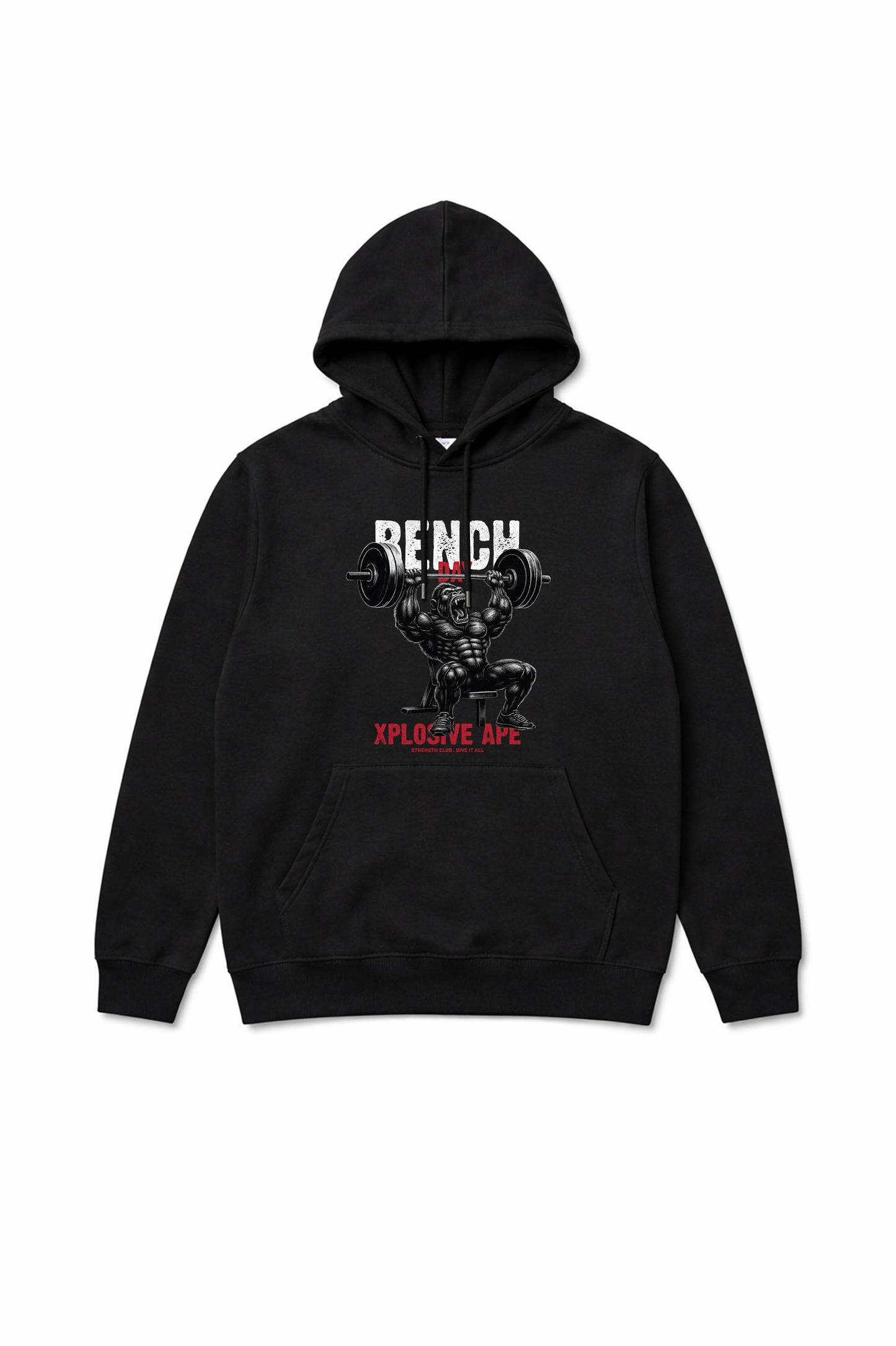 XAPE Bench Day V4 String Hoodie - Black