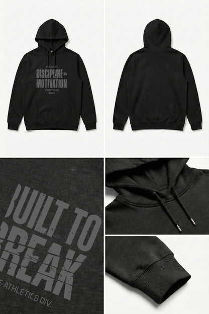 XAPE Built To Break String Hoodie - Black