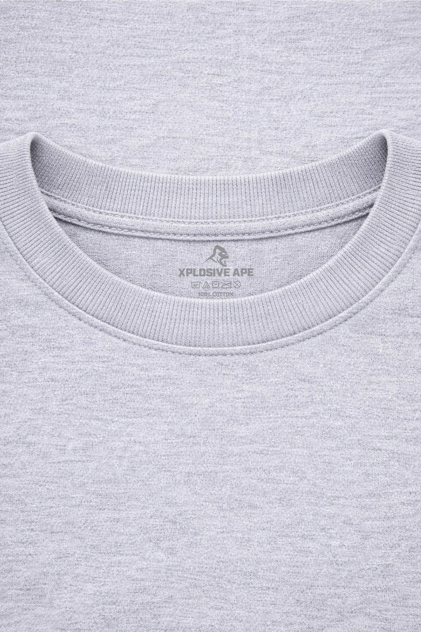 XAPE Campus Script Tee - Sports Grey
