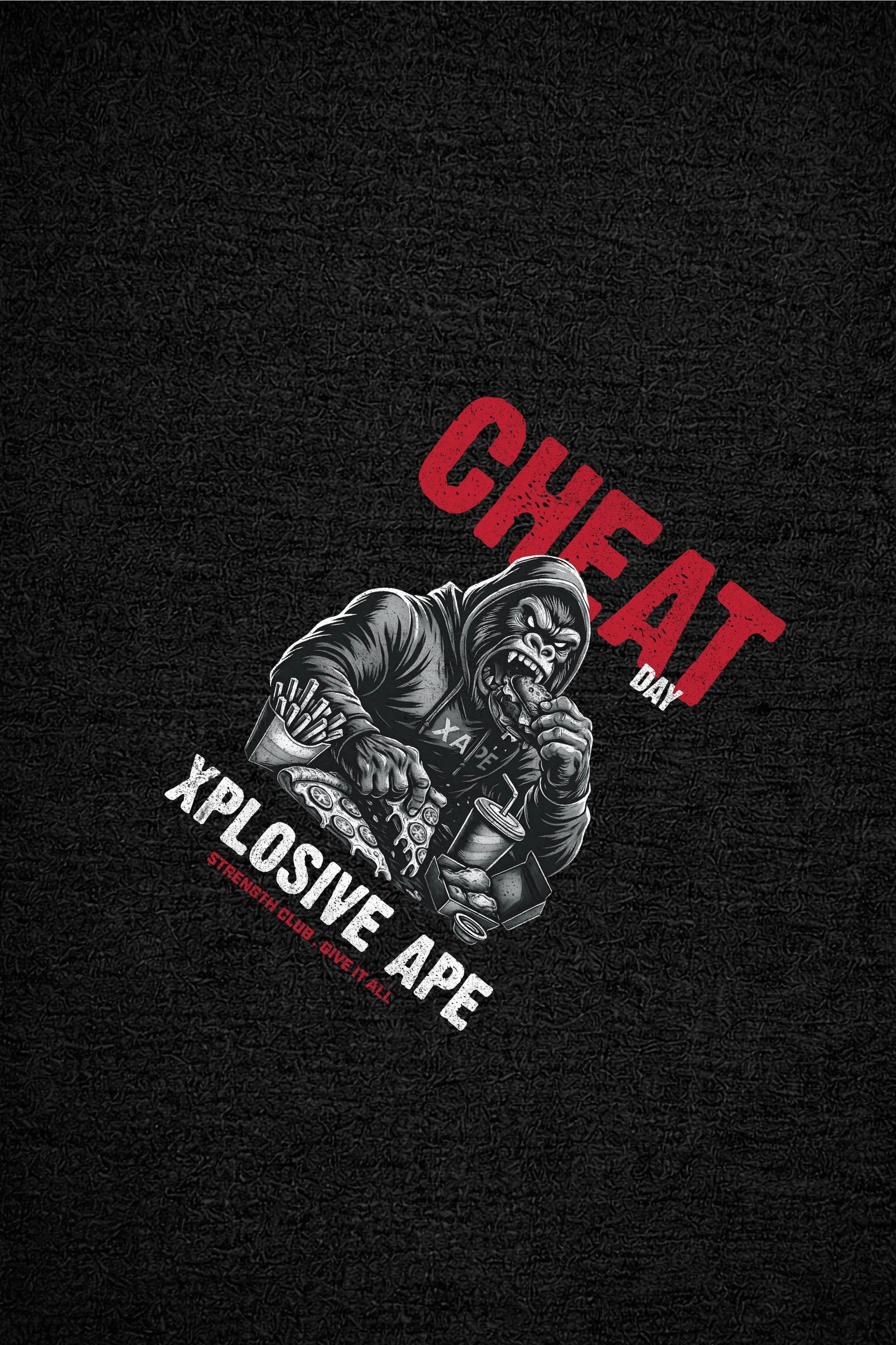 XAPE Cheat Day V4 Tee - Black
