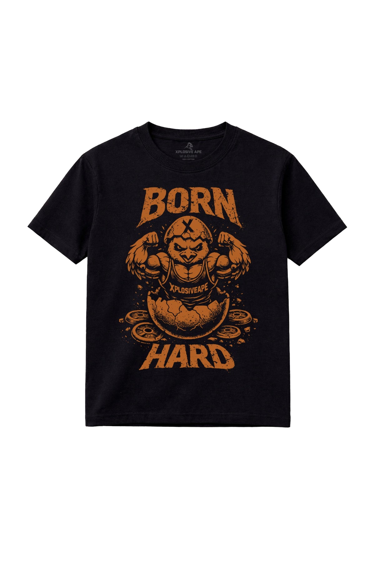 XAPE Born Hard V2 Tee - Black