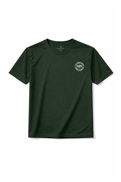 XAPE Classic Badge Logo X Tech Tee - Forest Green