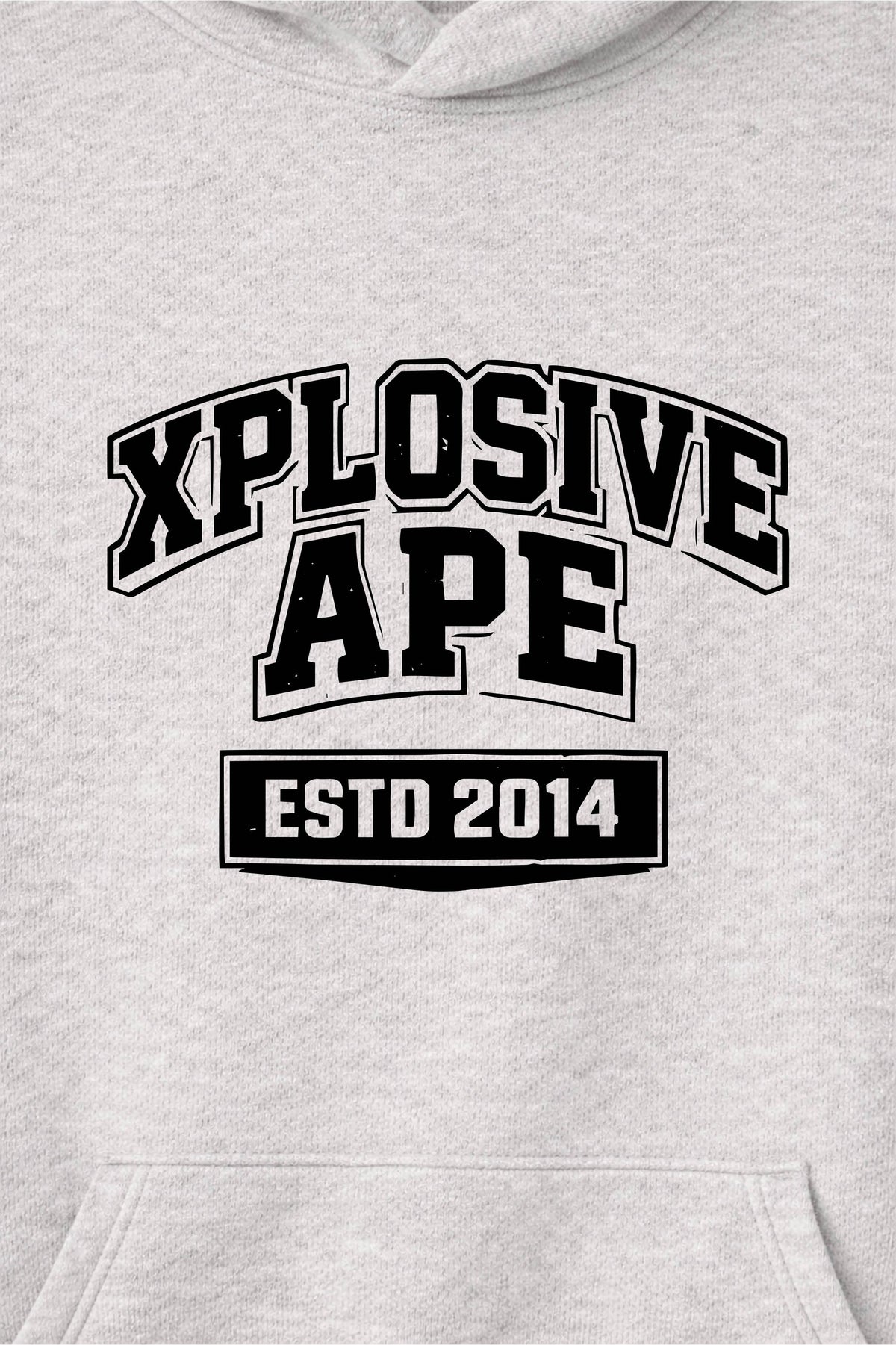 XAPE Classic Block Raglan Hoodie - Oatmeal Heather/Black