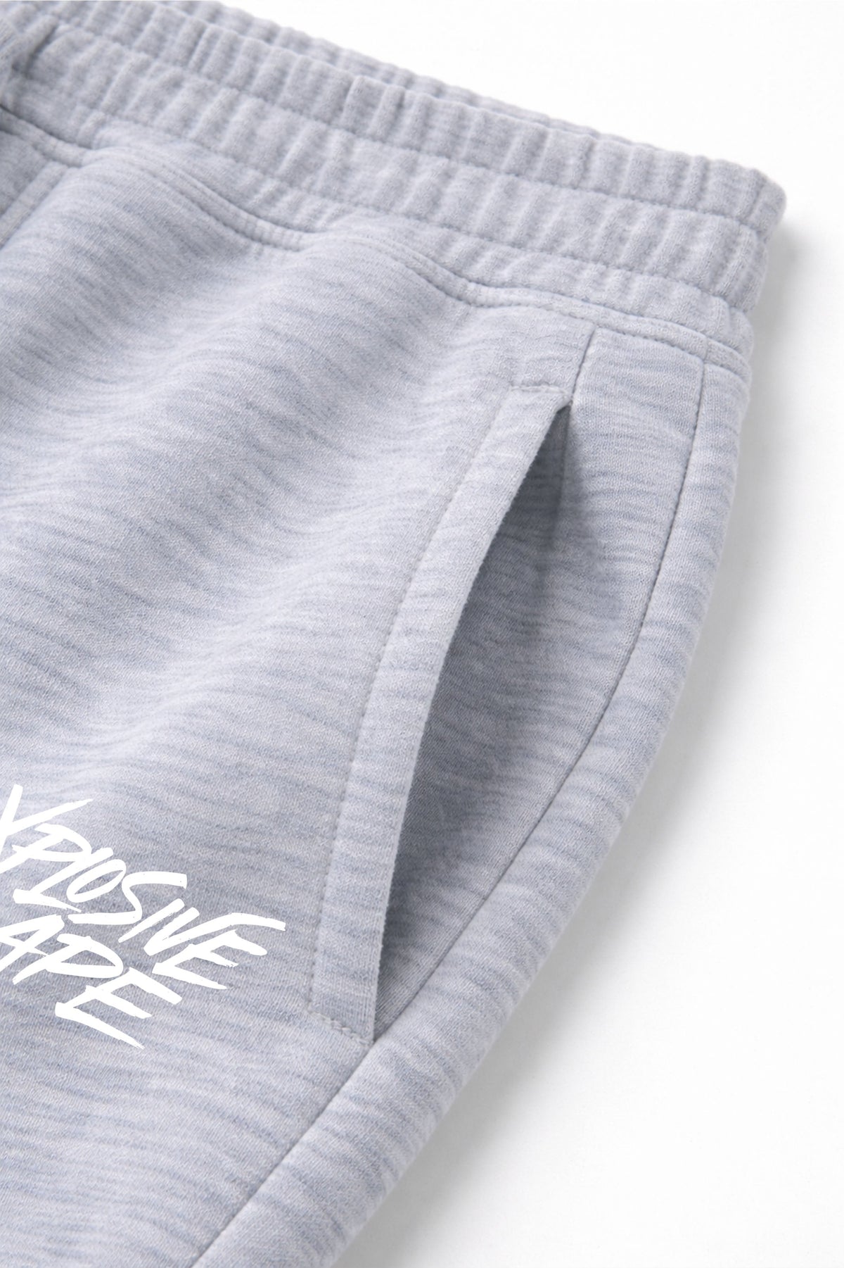 XAPE Classic Brush Script Joggers - Heather Grey