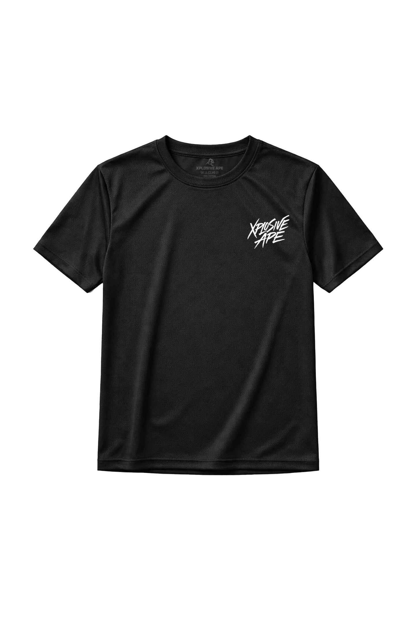 XAPE Classic Brush Script X Tech Tee - Black